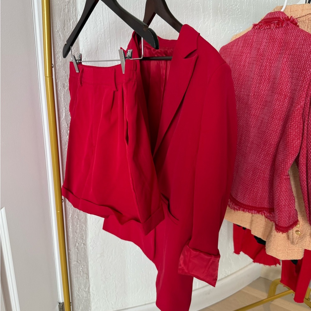 Game Day Red Women's Suit Set